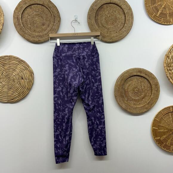 Nike Purple High Waist High Rise Leggings Activewear Workout Athleisure Small - Picture 2 of 6
